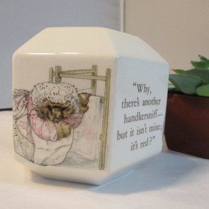 Wedgwood Made in England Beatrix Potter Bank Mrs. Tiggy-Winkle